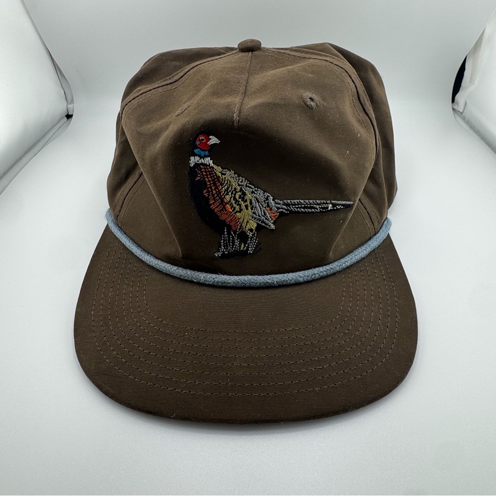 Duck Camp Grandpa Hat with Embroidered Pheasant